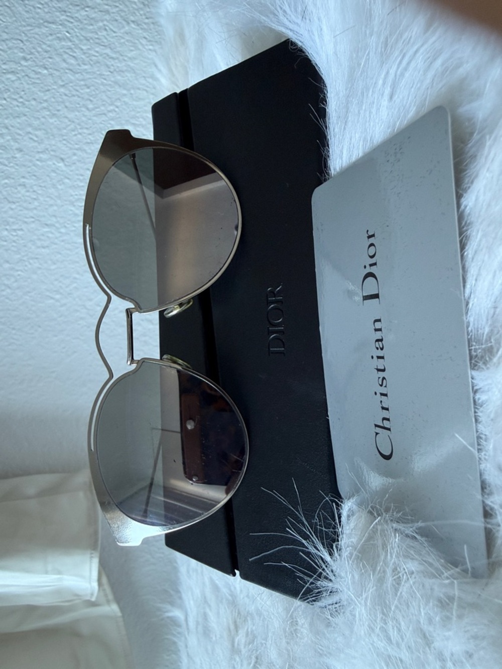 Dior Silver Mirror Sunglasses